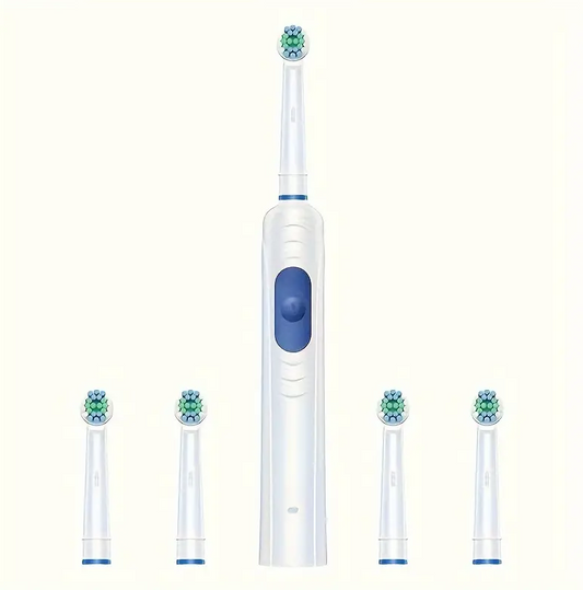Cepillo De Dientes Electrico Giratorio Adultos + 4 Cabezales