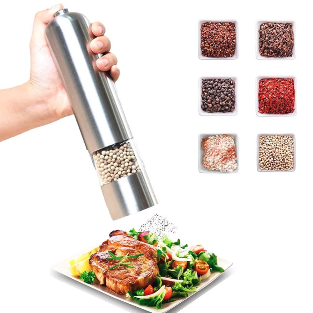 Moledor Eléctrico Pimienta Sal Café Acero Inox / Eshopviña