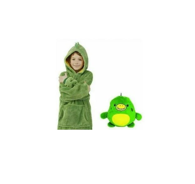 Poleron Peluche Infantil Capucha Diseño Mascotas