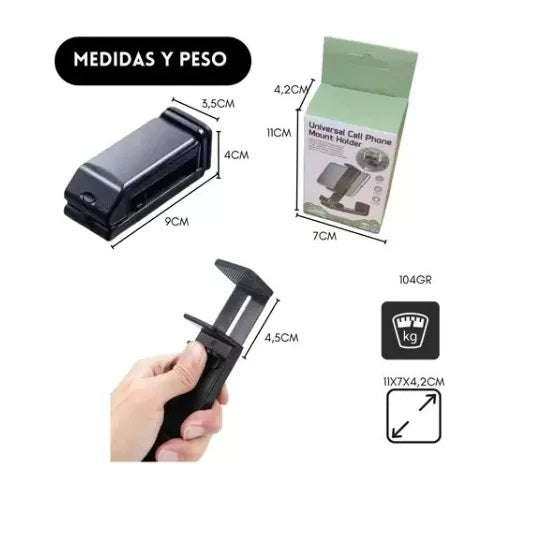 Soporte Celular Avión Viajes Maleta Rotación 360°