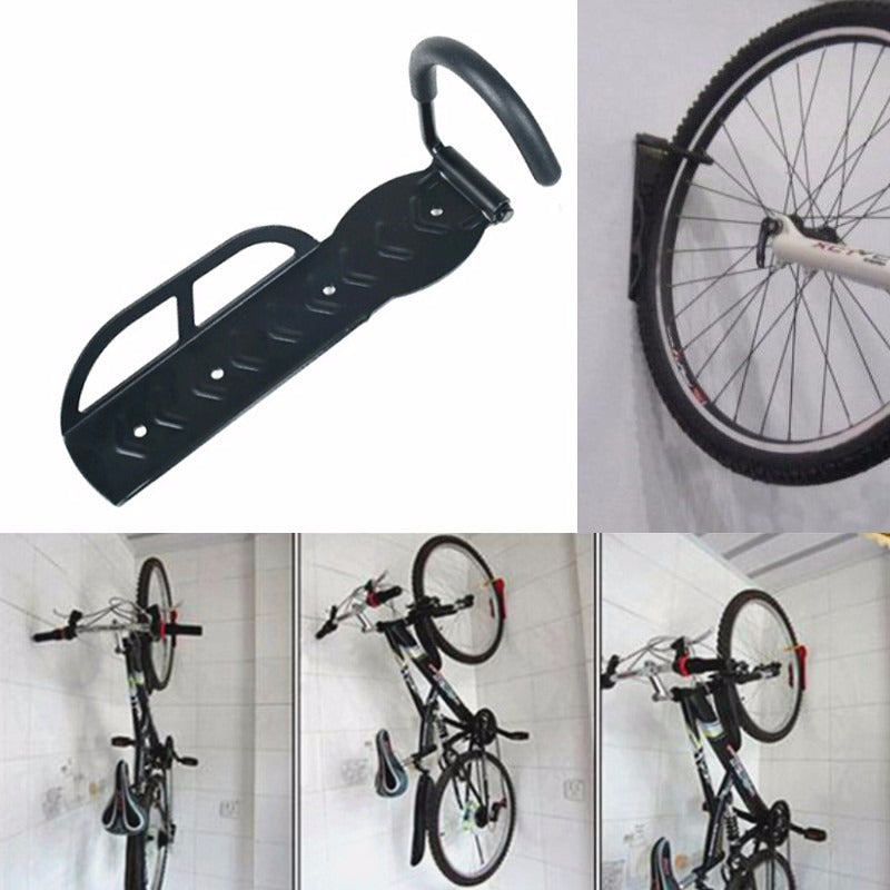 Soporte Porta Bicicleta Para Muralla Colgador De Bicicleta Color Negro