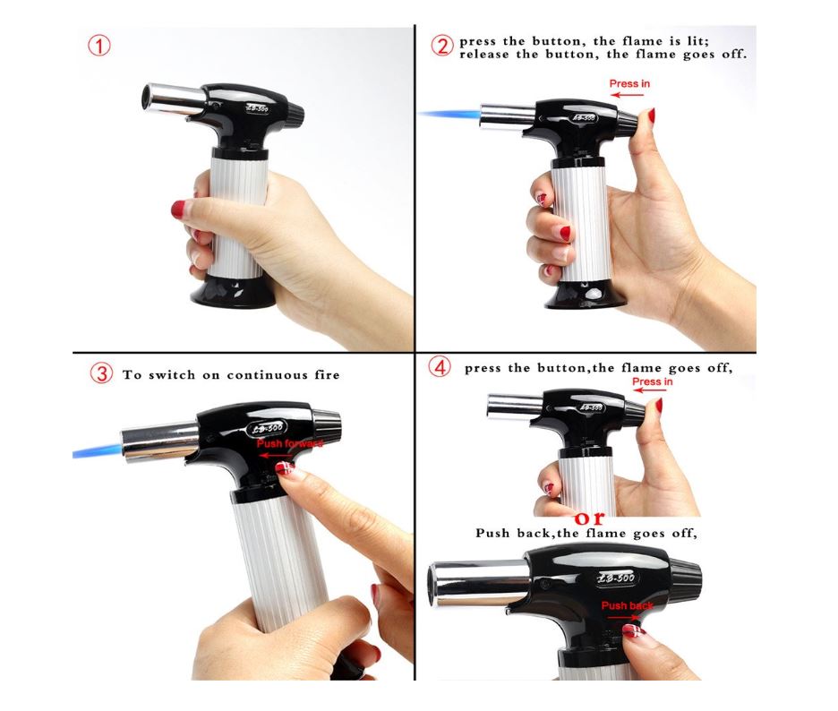 Soplete Turbo Torch Profesional Repostería + Recarga 300ml