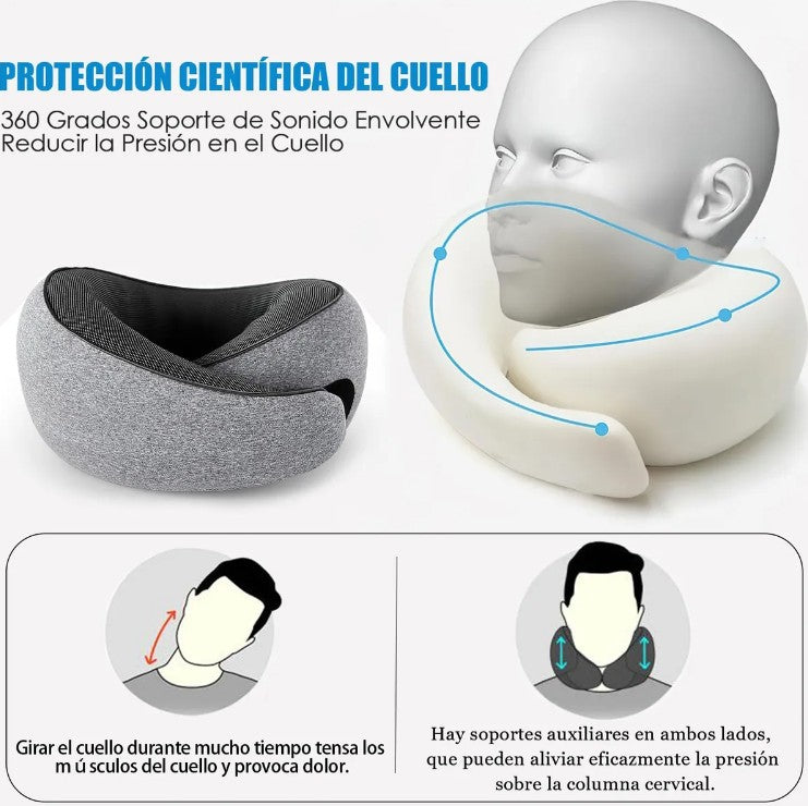 Cojín De Viaje Para Cuello Almohada Extra Comfort
