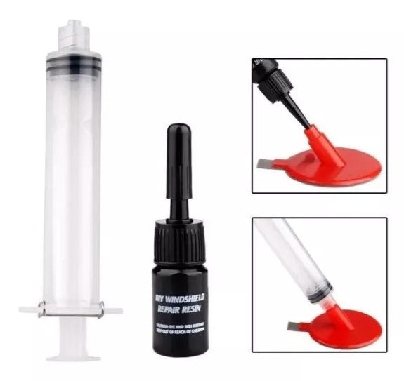 Kit Reparación Parabrisa Removedor Trizaduras Auto Piquete