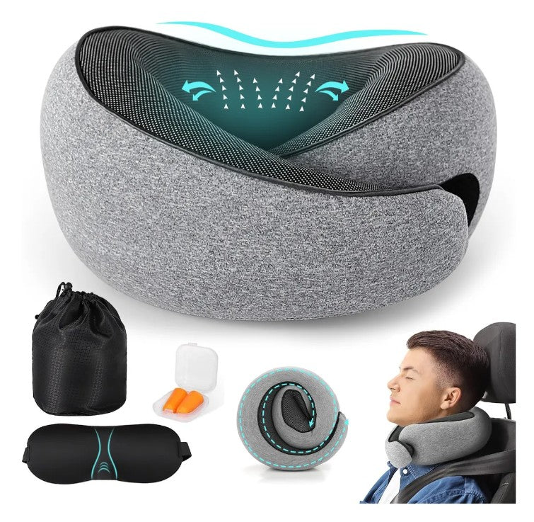 Cojín De Viaje Para Cuello Almohada Extra Comfort