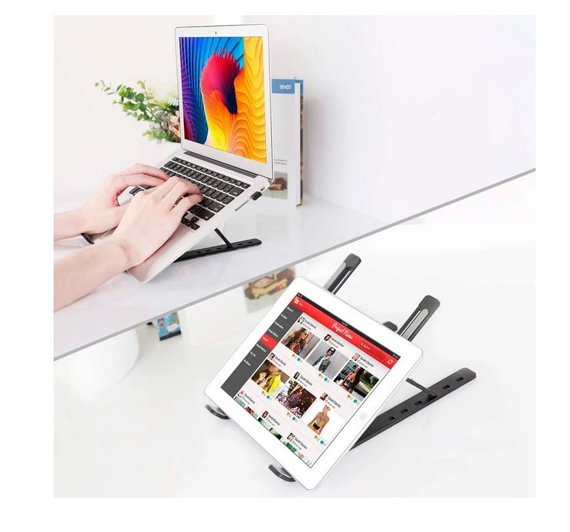 Soporte Portátil Plegable Pc Macbook Tablet Inclinable
