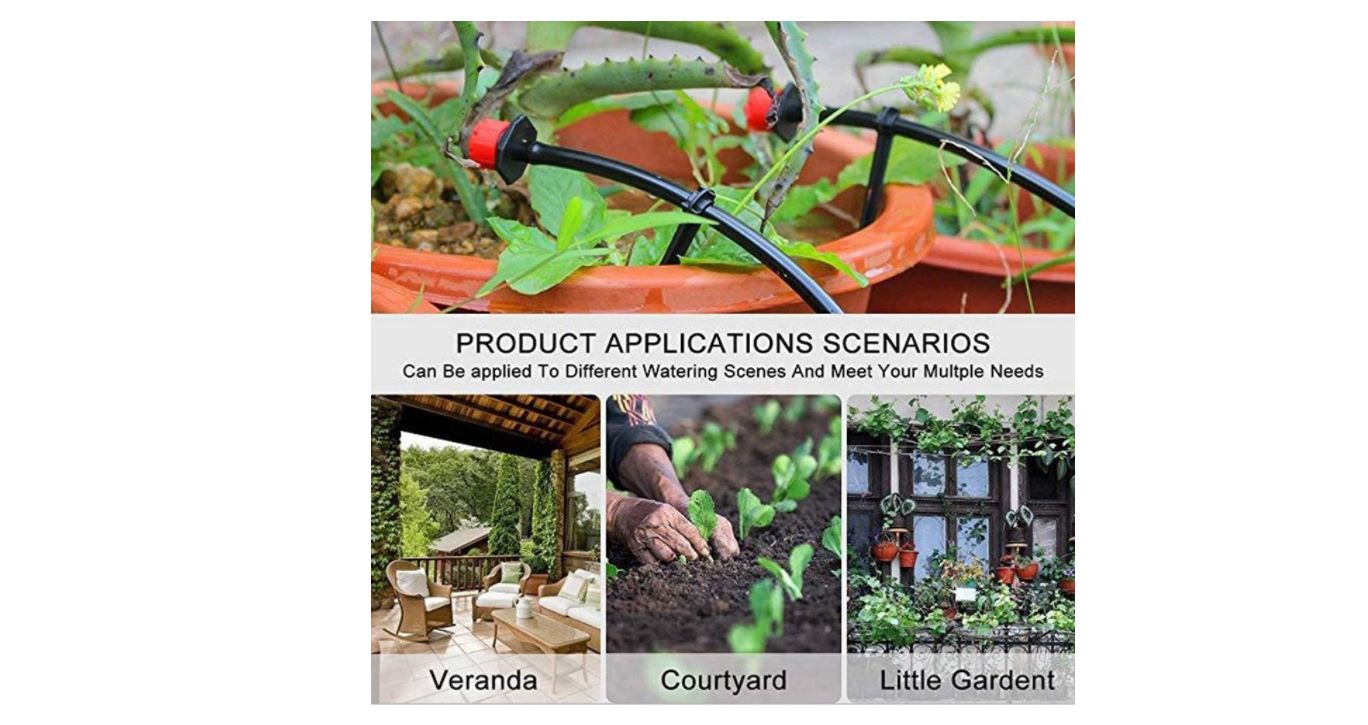 Manguera Con Sistema De Riego Pulverizado Para Jardín Patio