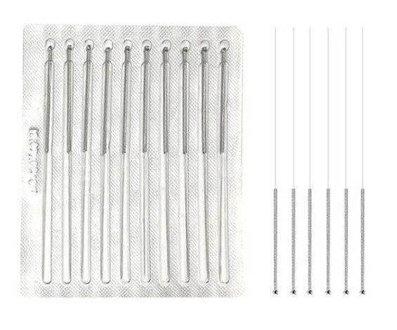 Agujas Desechables Para Acupuntura Esteriles 500 U Aplicador