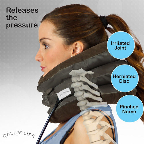 Cuello Inflable Tracción Cervical Estiramiento / Eshopviña