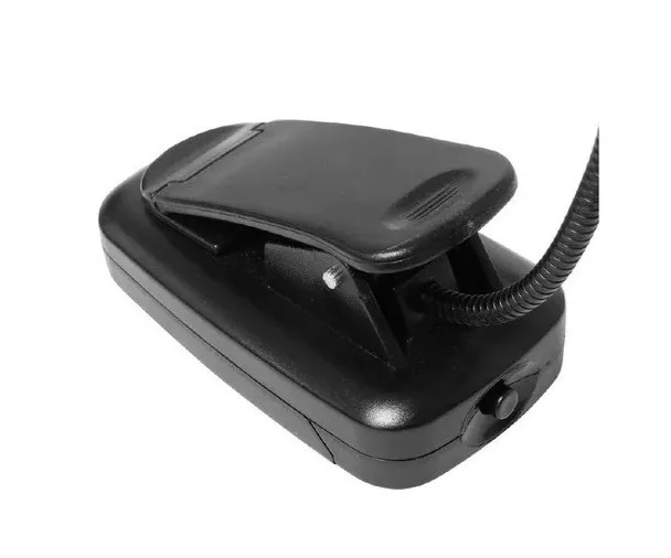 Luz Led Lectura Lampara Libros Clip A Pilas Flexible Usb
