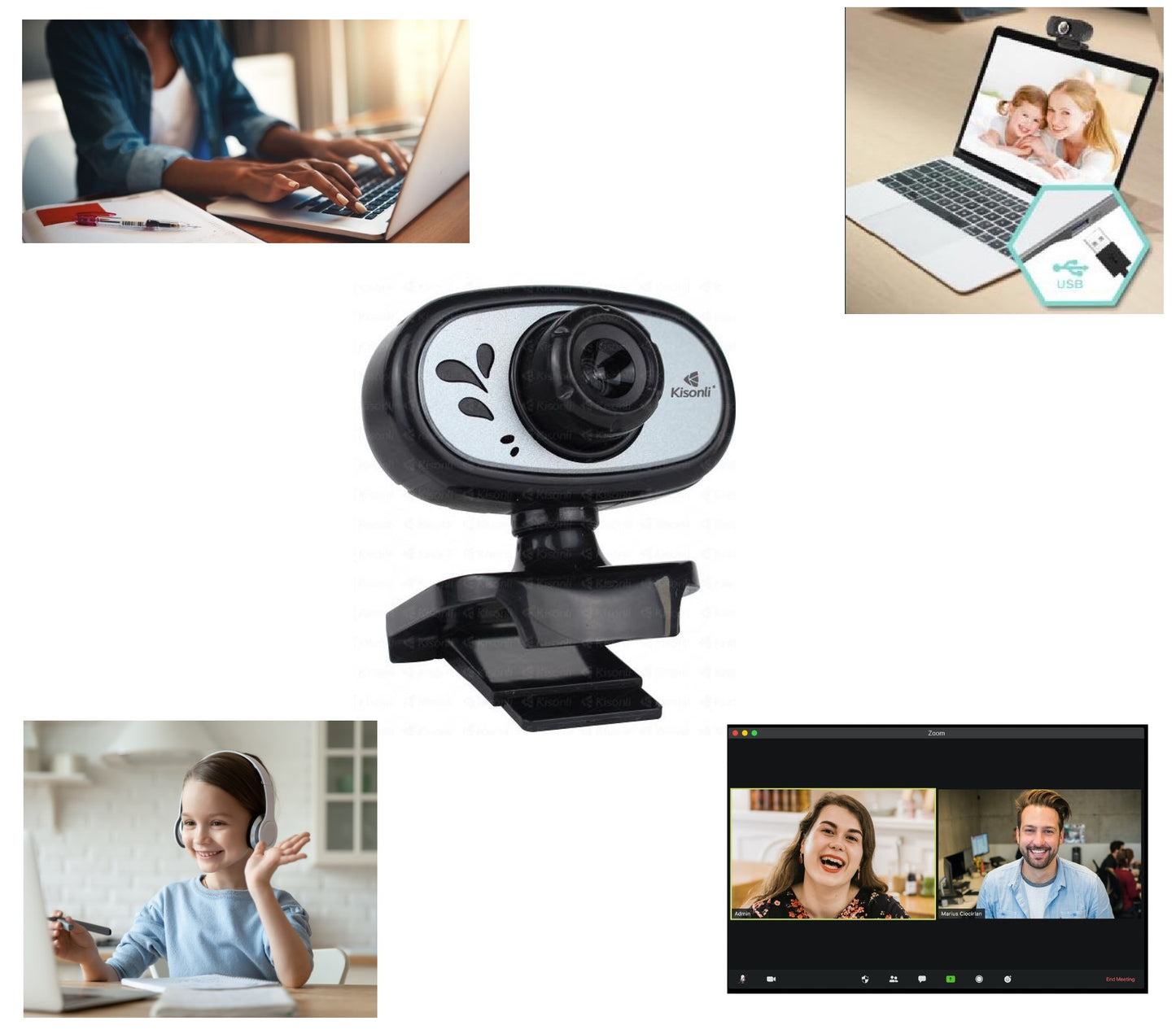 Cámara Web Usb 480 Con Micrófono Teletrabajo