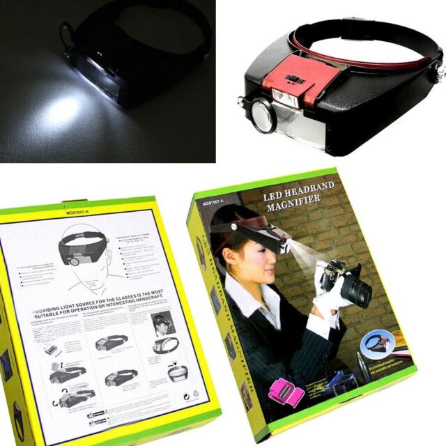 Cintillo Lupa Con Luz Led Profesional / Eshopviña
