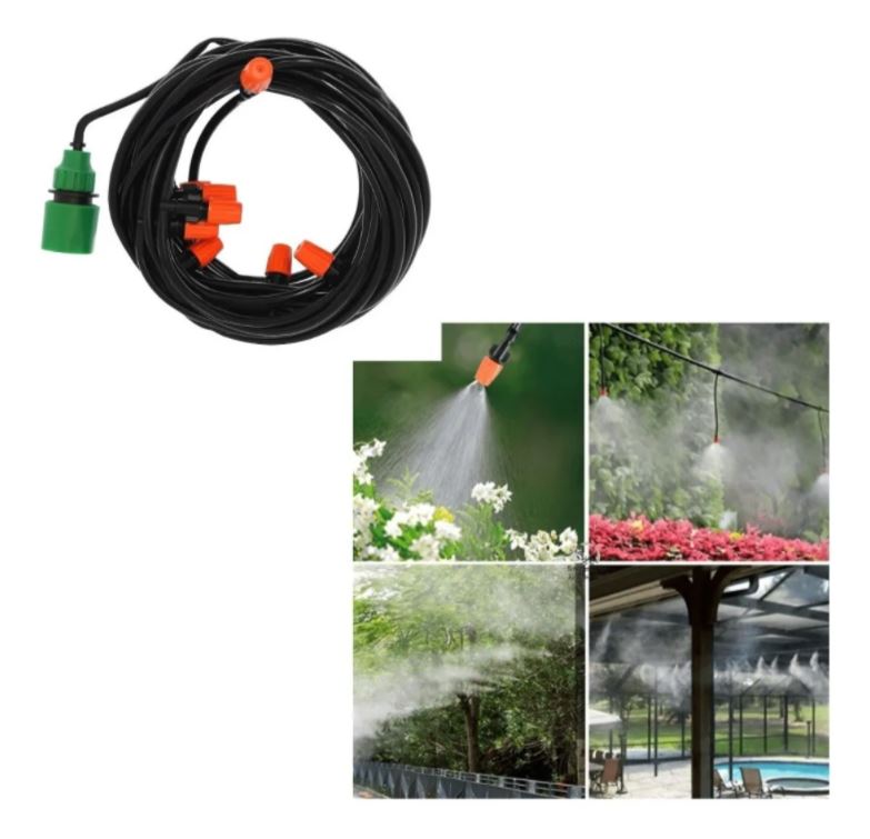 Manguera Con Sistema De Riego Pulverizado Para Jardín Patio