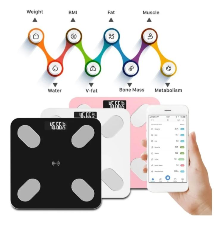 Pesa De Baño Digital Inteligente Bluetooth