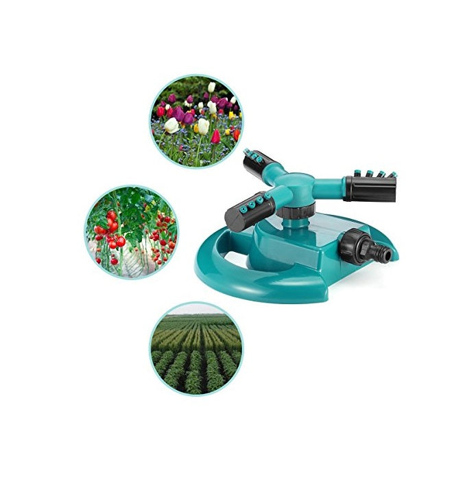 Aspersor Riego Automático Césped Jardín Regador Giratorio