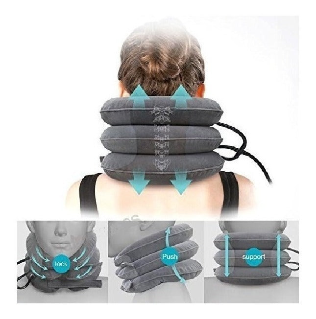 Cuello Inflable Tracción Cervical Estiramiento / Eshopviña